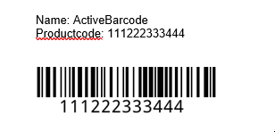 ActiveBarcode: Risultato del Mail Merge