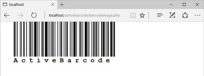 Un codice a barre in una pagina html