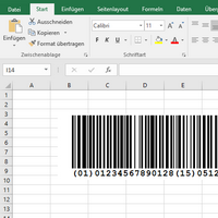 Excel<br>Grafica codice a barre
