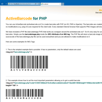 Il componente ActiveBarcode Internet per ASP.NET, ASP e PHP