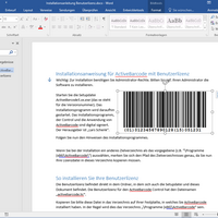 ActiveBarcode: Word<br>Grafica codice a barre