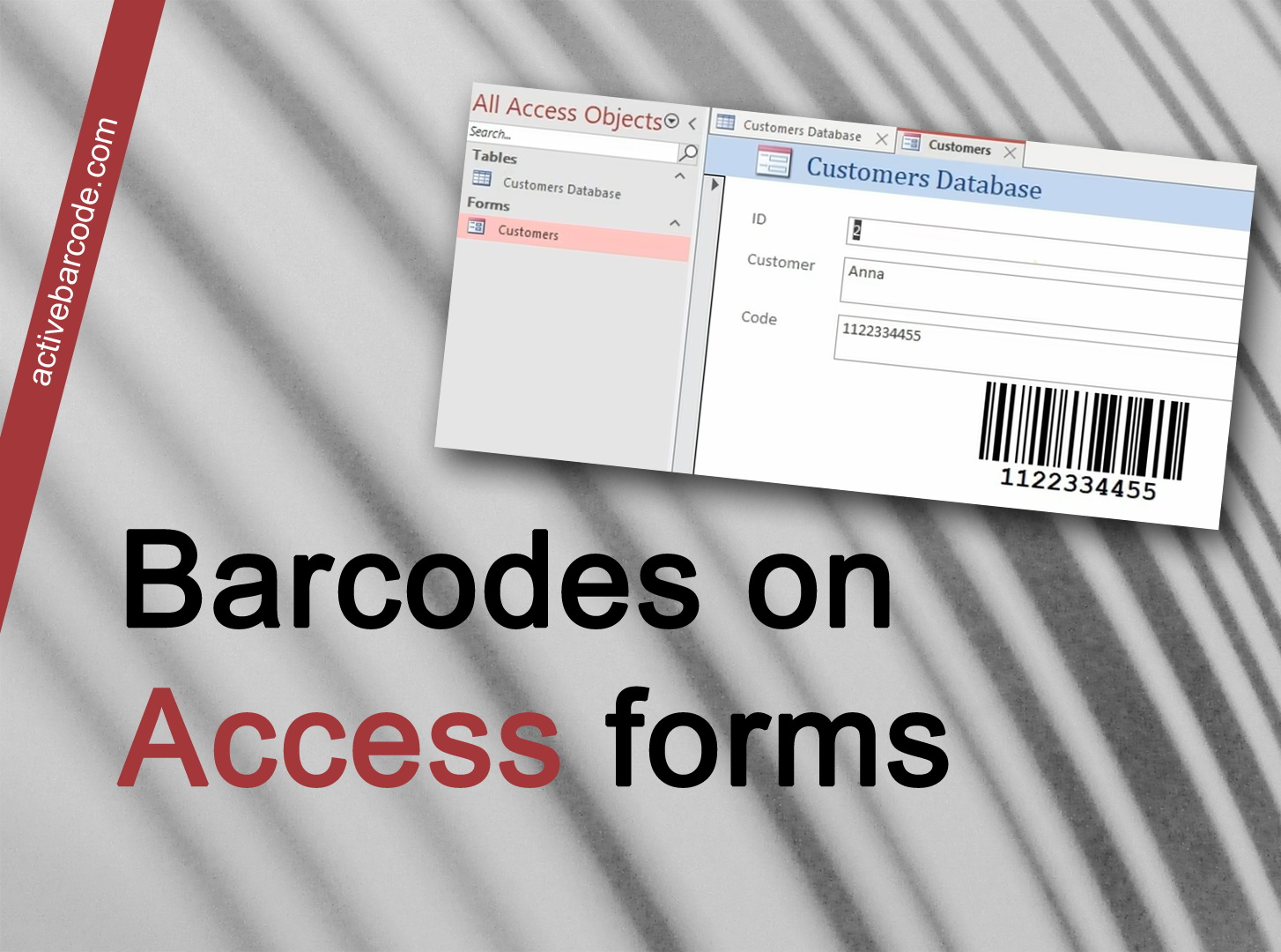 ActiveBarcode: Come aggiungere codici a barre a un modulo.
