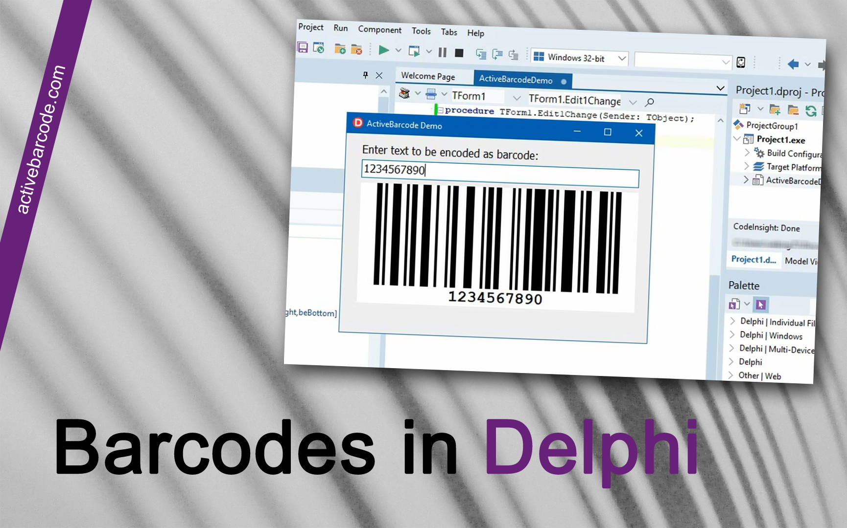 ActiveBarcode: Come utilizzare i codici a barre in Delphi